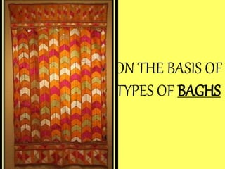 ON THE BASIS OF
TYPES OF BAGHS
 
