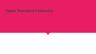 Types Standard Fasteners
 