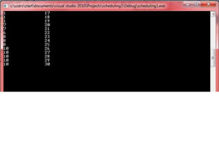 Types using c scheduling