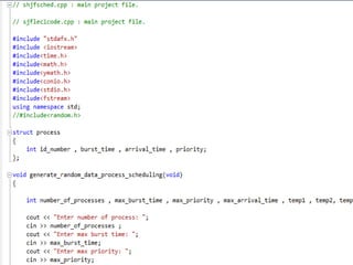 Types using c scheduling
