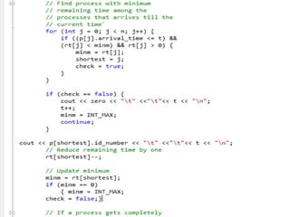 Types using c scheduling