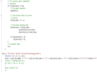 Types using c scheduling