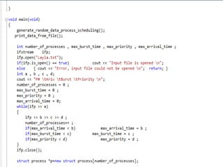 Types using c scheduling