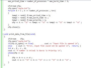 Types using c scheduling