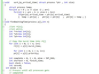 Types using c scheduling