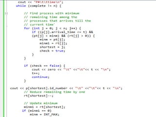 Types using c scheduling