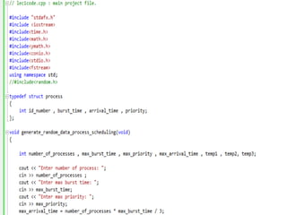 Types using c scheduling
