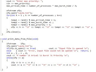 Types using c scheduling