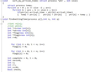 Types using c scheduling