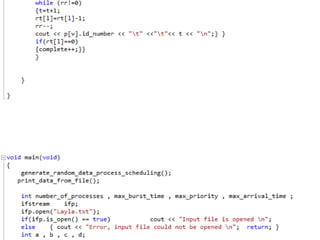 Types using c scheduling