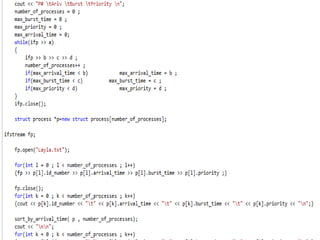 Types using c scheduling