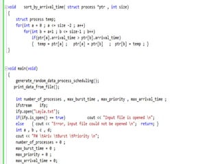 Types using c scheduling