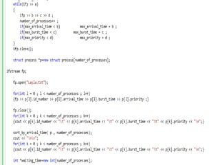 Types using c scheduling