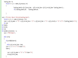 Types using c scheduling