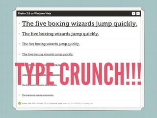TYPE CRUNCH!!!
 