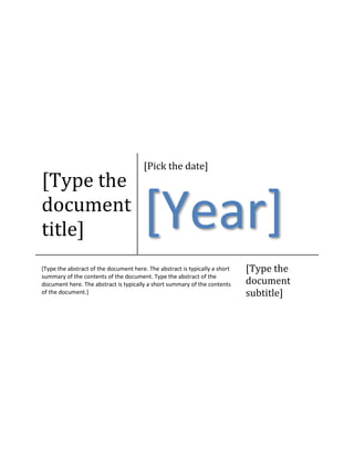Type the document title | PDF