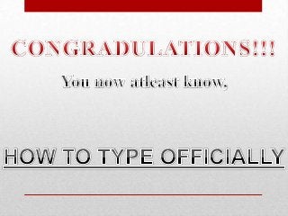 learn TYPING in just 1 month