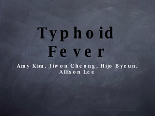 Typhoid Fever ,[object Object]