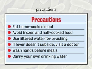 precautions
 