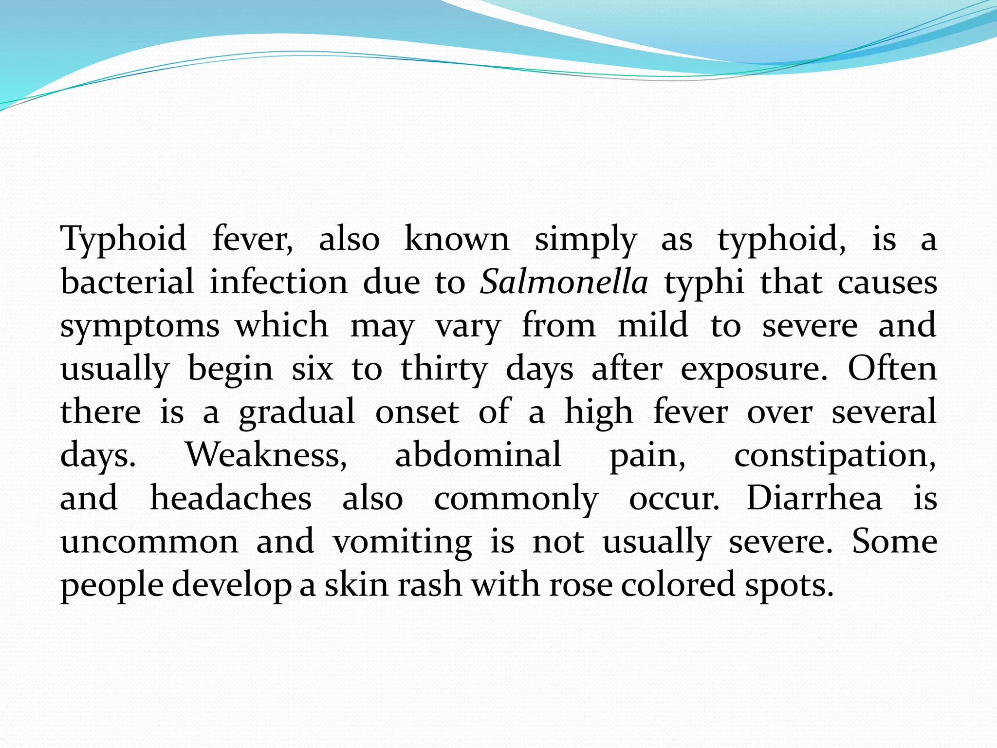 Typhoid fever | PPTX