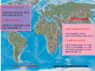Definitive treatment
• Susceptible typhoid or Non-resistant typhoid
fever:
MEDICATION TREATMENT
MDR-area
WHO RECOMMENDATIONS
 