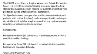 Typhoid perforation by Dr. Arfa Mahmood. | PPTX