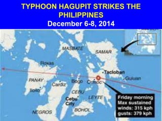 TYPHOON HAGUPIT STRIKES THE 
PHILIPPINES 
December 6-8, 2014 
 