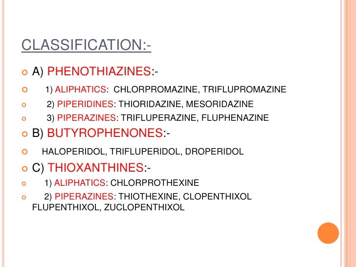 Chlorpromazine Drug Class