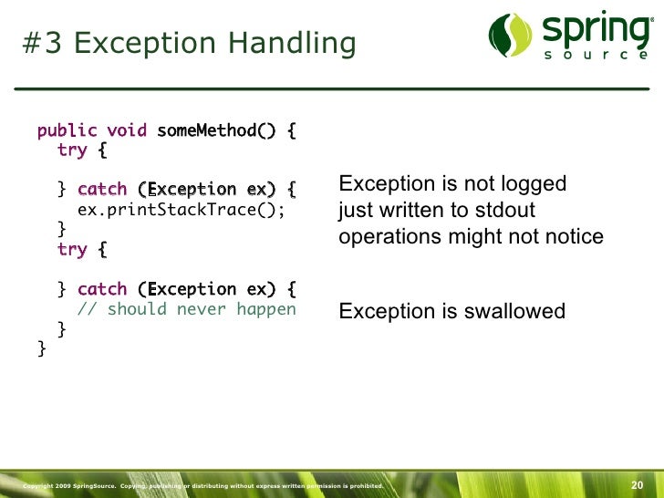 10 Typical Java Problems in the Wild