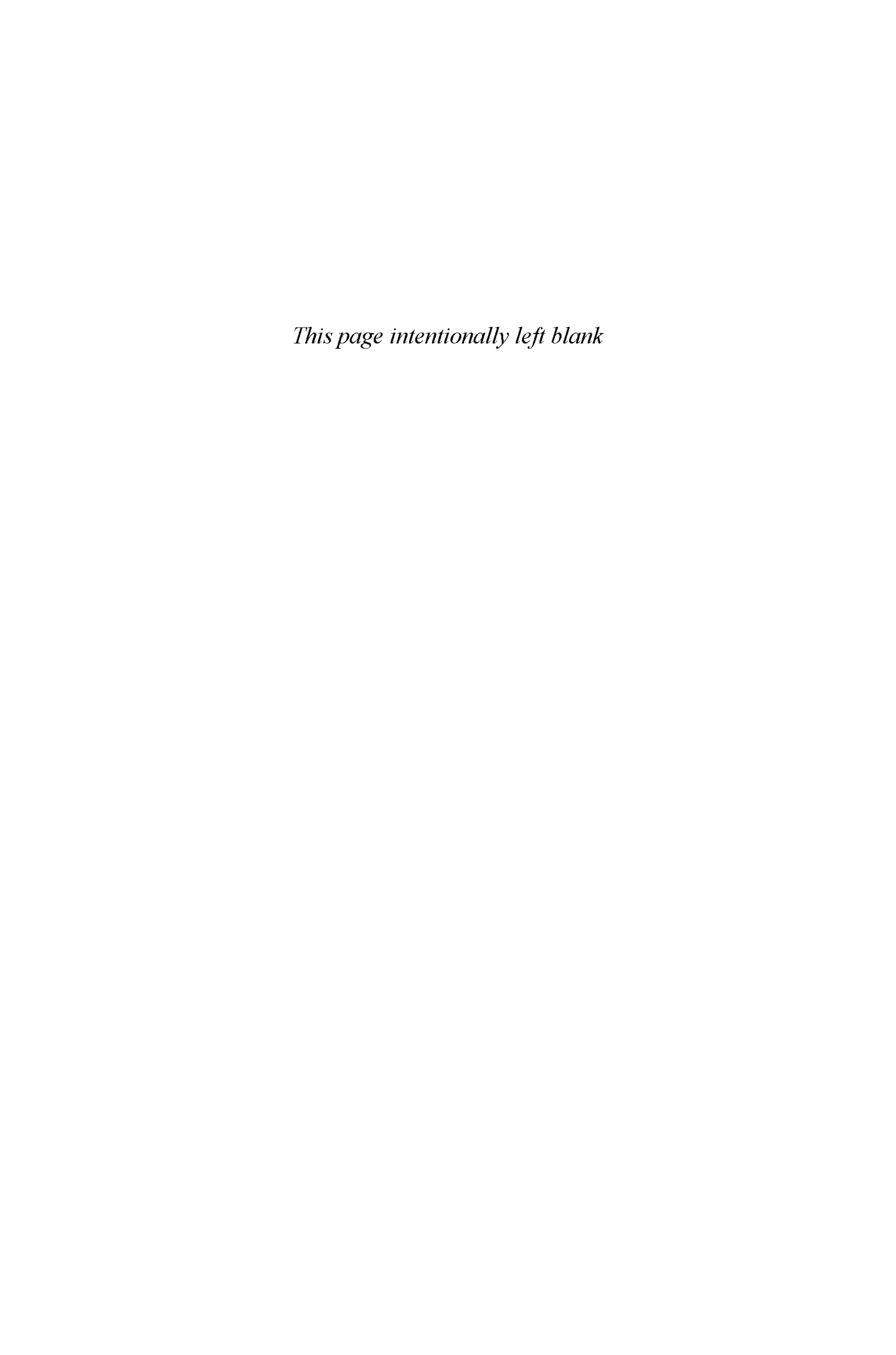 This page intentionally left blank
 