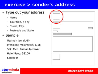 Typing An Official Letter | PDF