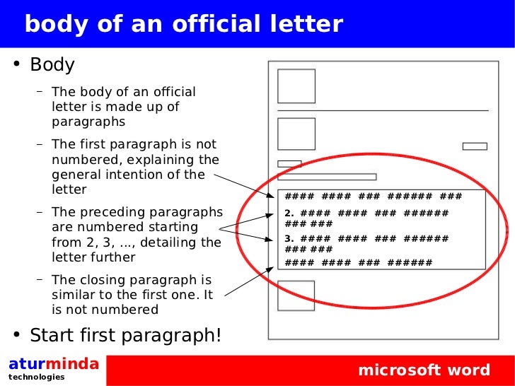 typing formal letters