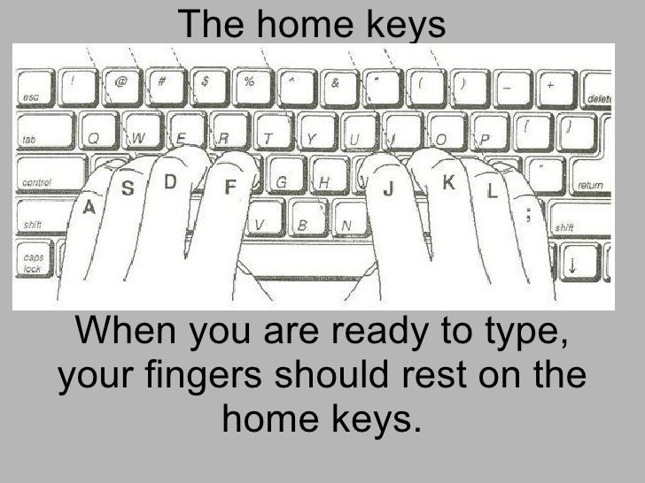 Typing01 The Home Keys
