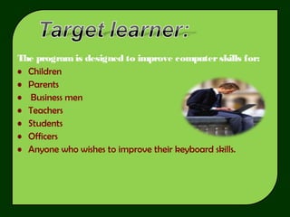 Typingmaster Report Sample Typing master pro. | PPT