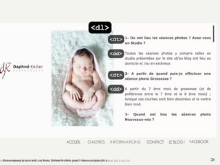 <dl> 
<dt> 
<dd> 
<dt> 
<dd> 
Bien composer le texte web, par Romy Duhem-Verdière, pour Codeurs en Seine 2014 26 
 