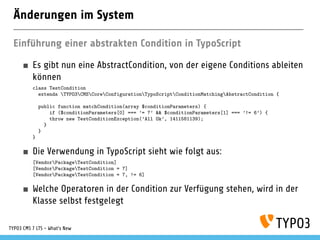 TYPO3 CMS 7 LTS - Die Neuerungen - pluswerk