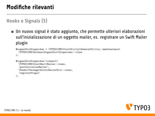 TYPO3 CMS 7.1 - Le novita Slide 44