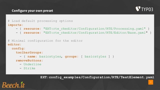 HTMLarea to CKEditor - create presets and your own plugin