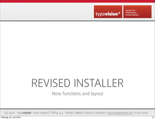 TYPO3 4.4 - What's new inside