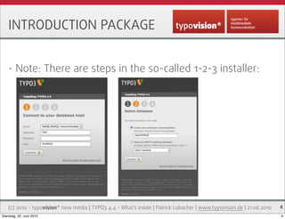 TYPO3 4.4 - What's new inside