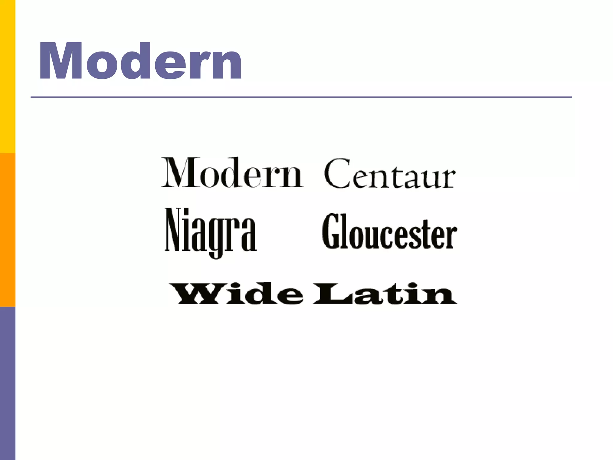 Modern
 