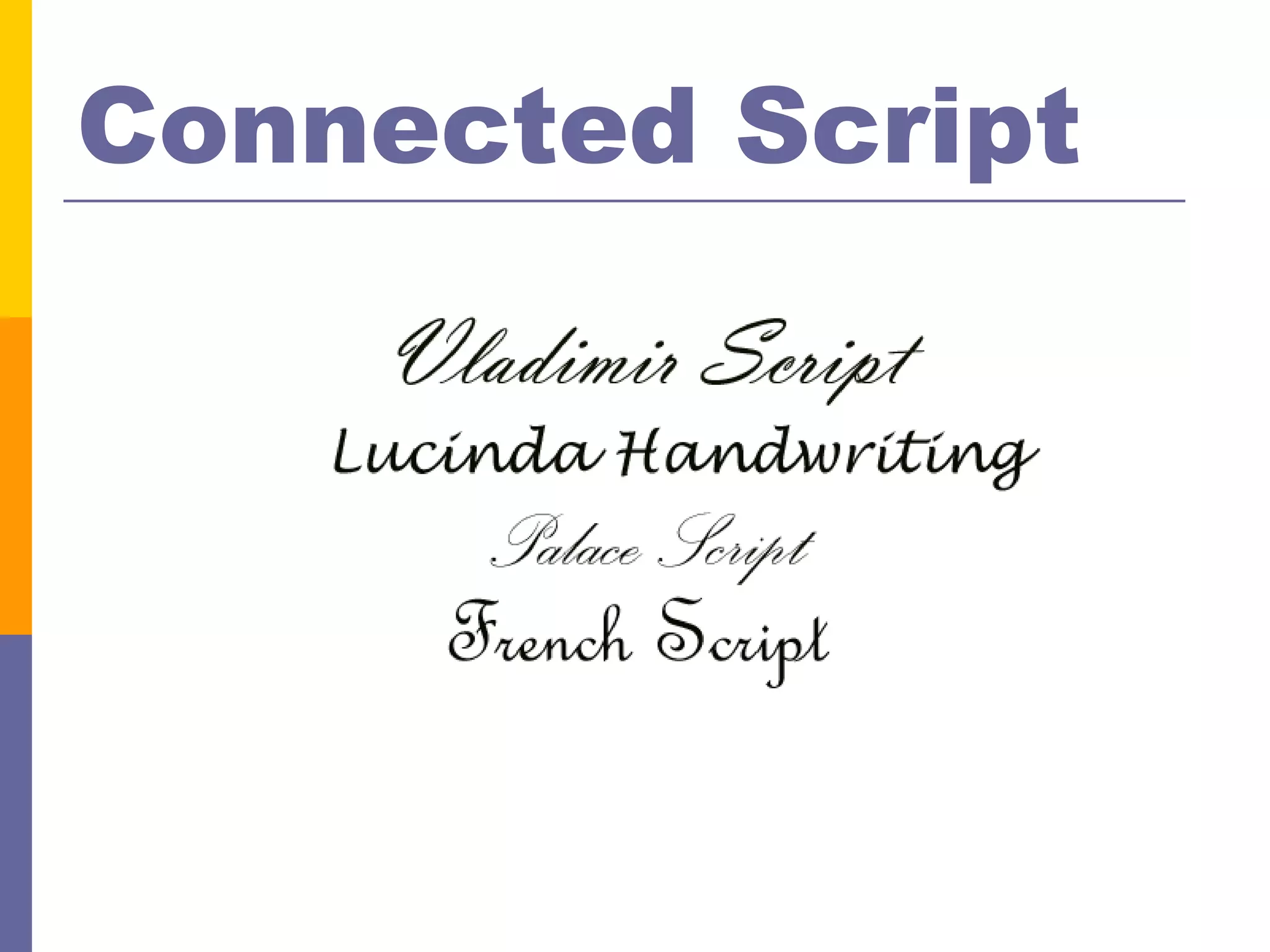 Connected Script
 