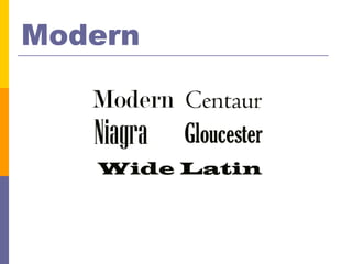 Modern
 