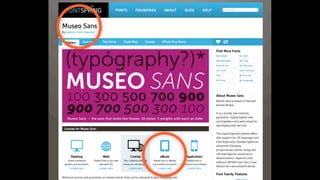 Typographic choice