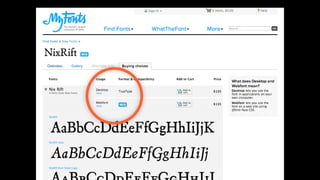 Typographic choice