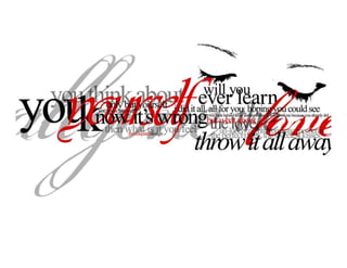 Typographic examples