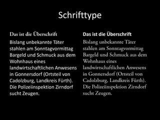 SchrifttypeDas ist die ÜberschriftBislang unbekannte Täter stahlen am Sonntagvormittag Bargeld und Schmuck aus dem Wohnhaus eines landwirtschaftlichen Anwesens in Gonnersdorf (Ortsteil von Cadolzburg, Landkreis Fürth). Die Polizeiinspektion Zirndorf sucht Zeugen.Das ist die ÜberschriftBislang unbekannte Täter stahlen am Sonntagvormittag Bargeld und Schmuck aus dem Wohnhaus eines landwirtschaftlichen Anwesens in Gonnersdorf (Ortsteil von Cadolzburg, Landkreis Fürth). Die Polizeiinspektion Zirndorf sucht Zeugen.