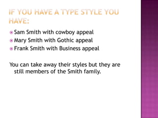 ComicFont/Type FamiliesFonts are grouped into families and given a name:ArialGaramondComicTimes