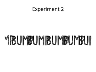 Experiment 2
 