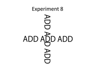 Experiment 8
 